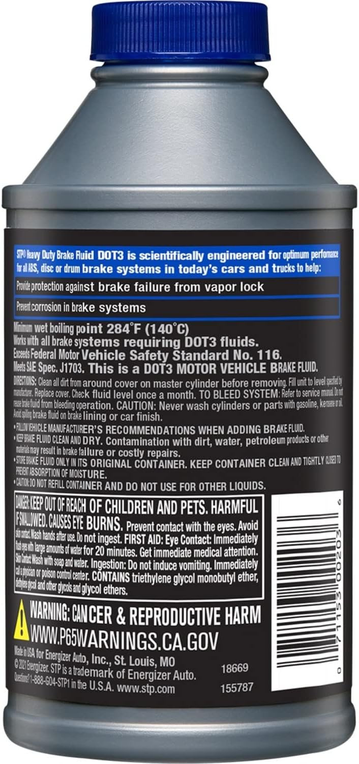 STP Heavy Duty Brake Fluid - DOT 3, 12 oz-071153002036-LR-161879-2-LR eShop