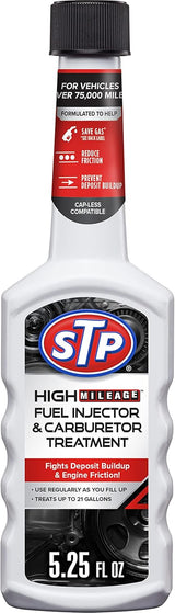 STP High Mileage Gasoline Fuel Injector and Carburetor Treatment, 5.25 oz-071153785717-LR-231348-1-LR eShop
