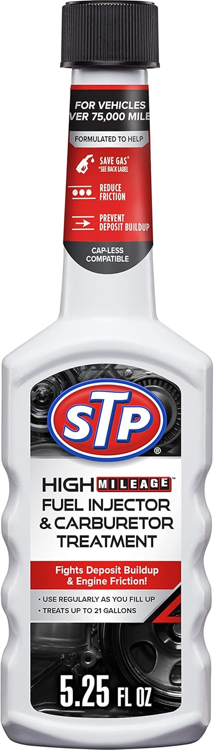 STP High Mileage Gasoline Fuel Injector and Carburetor Treatment, 5.25 oz-071153785717-LR-231348-1-LR eShop