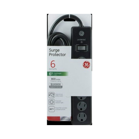 SURGE PROTECTOR 6OUTLT 6FT BLK-030878336611-LR-327723-1-LR eShop
