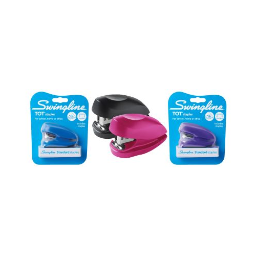 Swingline Tot Stapler, Built-in Staple Remover, 12 Sheets, Assorted Colors-074711791410-LR-161523-1-LR eShop