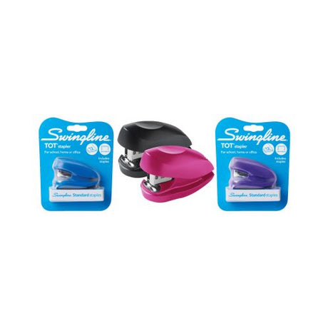 Swingline Tot Stapler, Built-in Staple Remover, 12 Sheets, Assorted Colors-074711791410-LR-161523-1-LR eShop