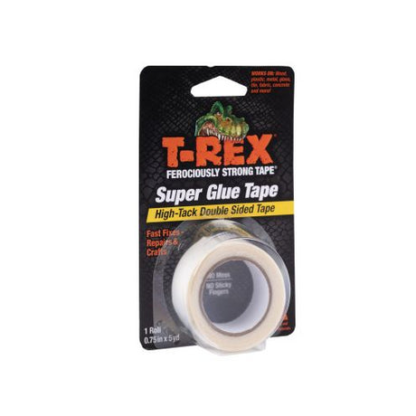 T-Rex® Double Sided Super Glue Tape - Clear, 0.75 in. x 5 yd.-075353136232-LR-336293-1-LR eShop
