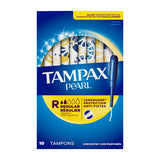Tampax Pearl Tampons, with LeakGuard Braid, Regular Absorbency, Unscented, 10 Count-073010720756-LR-363301-1-LR eShop