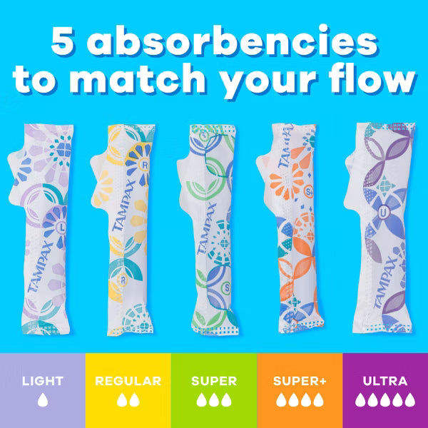 Tampax Pearl Tampons, with LeakGuard Braid, Super Absorbency, Unscented, 10 Count-073010720749-LR-363300-5-LR eShop