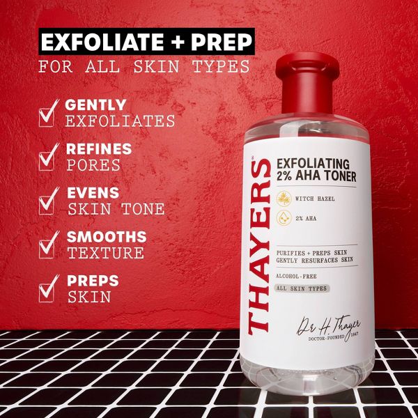 Thayers Natural Remedies 2% AHA Exfoliating Toner, 12 oz-041507051874-LR-361983-4-LR eShop