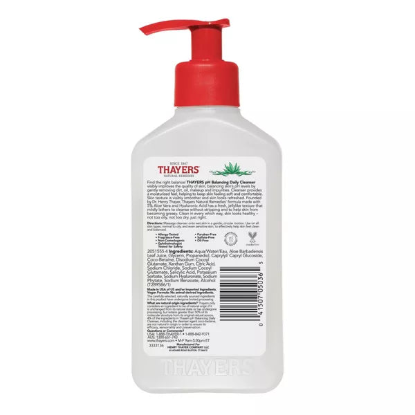 Thayers pH Balancing Gentle Face Wash with Aloe Vera, 8 oz-041507050365-LR-358536-7-LR eShop