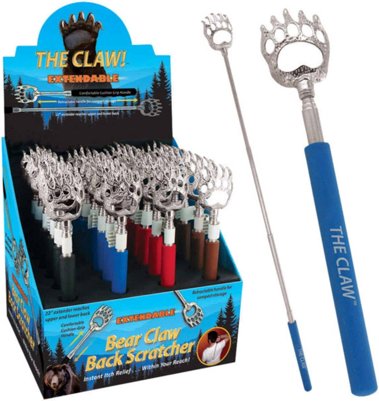 The Claw Extendable Bear Claw Back Scratcher With Cushion Grip - Assorted-722950206799-LR-240575-1-LR eShop
