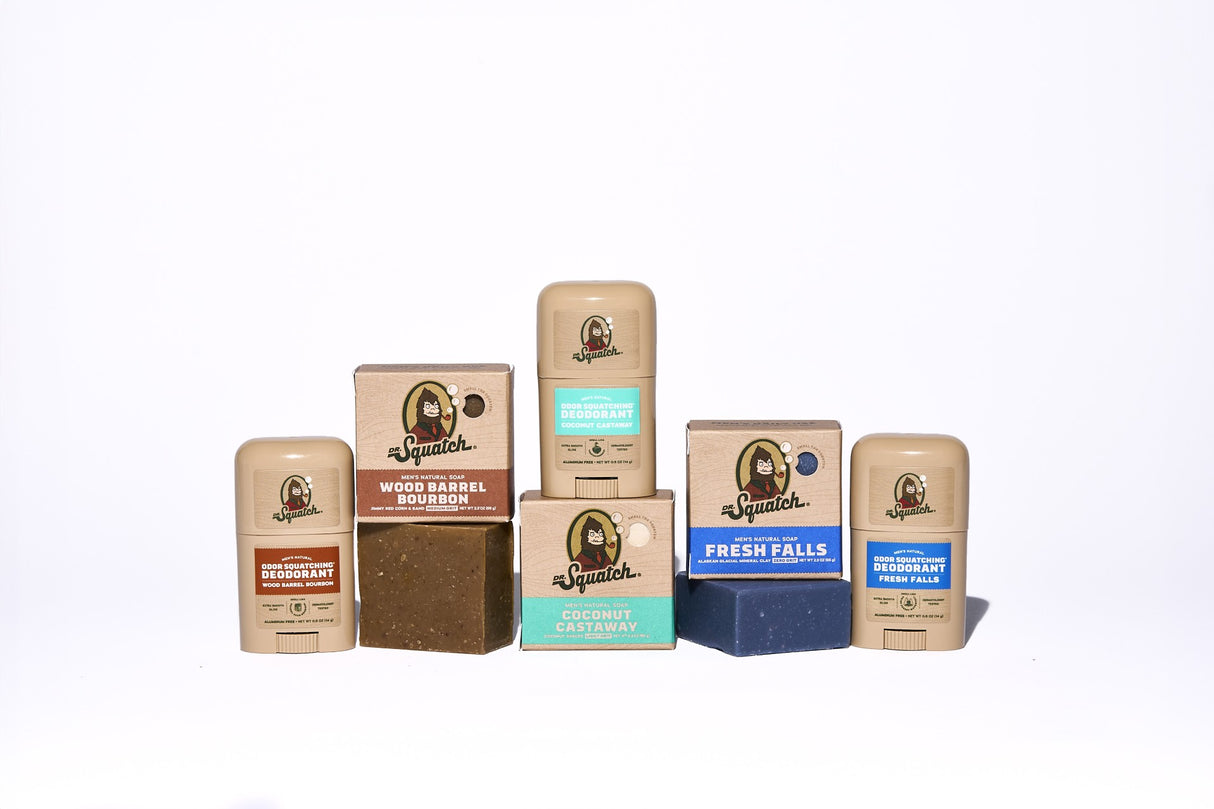 Dr. Squatch Mini Deodorant - Wood Barrel Bourbon, 0.5 oz