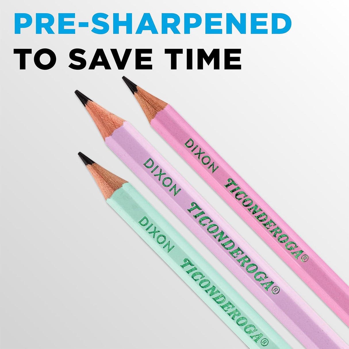 Ticonderoga #2 Soft Colored Pencils - Assorted Pastels, 10 count-072067137104-LR-354462-5-LR eShop