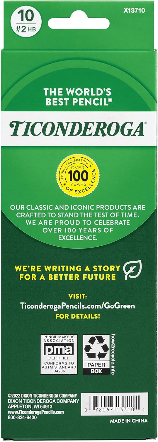 Ticonderoga #2 Soft Colored Pencils - Assorted Pastels, 10 count-072067137104-LR-354462-7-LR eShop