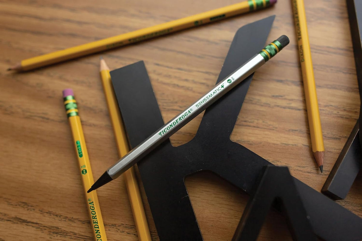 Ticonderoga Sensematic Mechanical Pencil - Silver, 2 count-072067999924-LR-325235-7-LR eShop