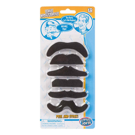 Toysmith Little Joker Fake Moustaches, 6 count-085761140059-LR-343666-1-LR eShop