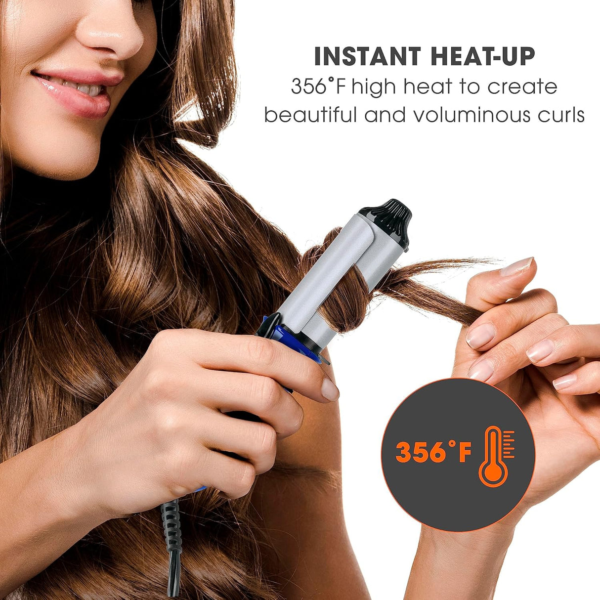 Travel Smart Ceramic Mini Curling Iron, 1"-039052004193-LR-361018-10-LR eShop