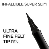 L'Oreal Paris Infallible Super Slim Long-Lasting Liquid Eyeliner, Brown, 0.034 fl. oz.