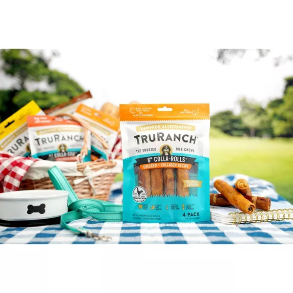 TruRanch 6" Collagen Rolls Chicken Flavor Dog Treats - 4 count-810022720905-LR-355496-3-LR eShop