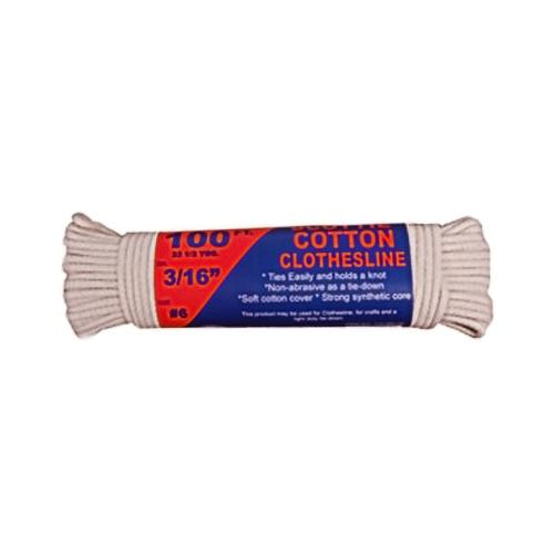 TW Evans Cordage 100 FT Cotton Clothesline Rope-035283110658-LR-186553-1-LR eShop