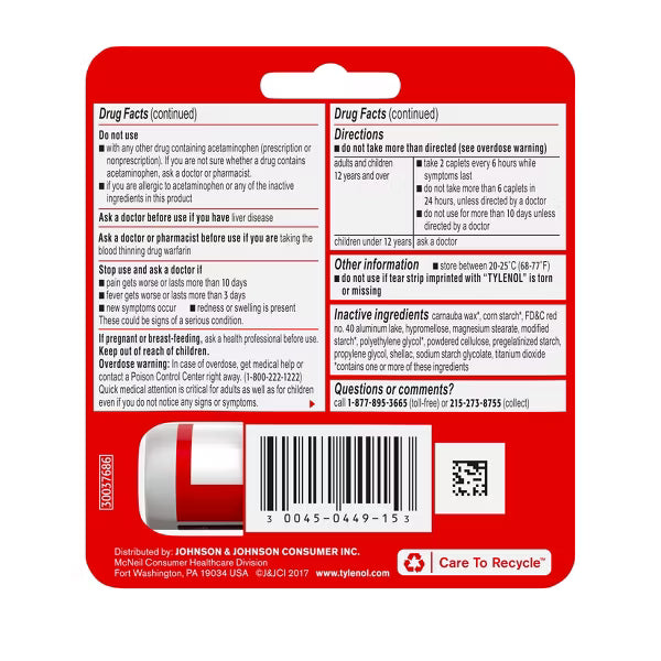 Tylenol Extra Strength Pain Reliever Caplets - 10ct-300450449153-LR-362685-2-LR eShop