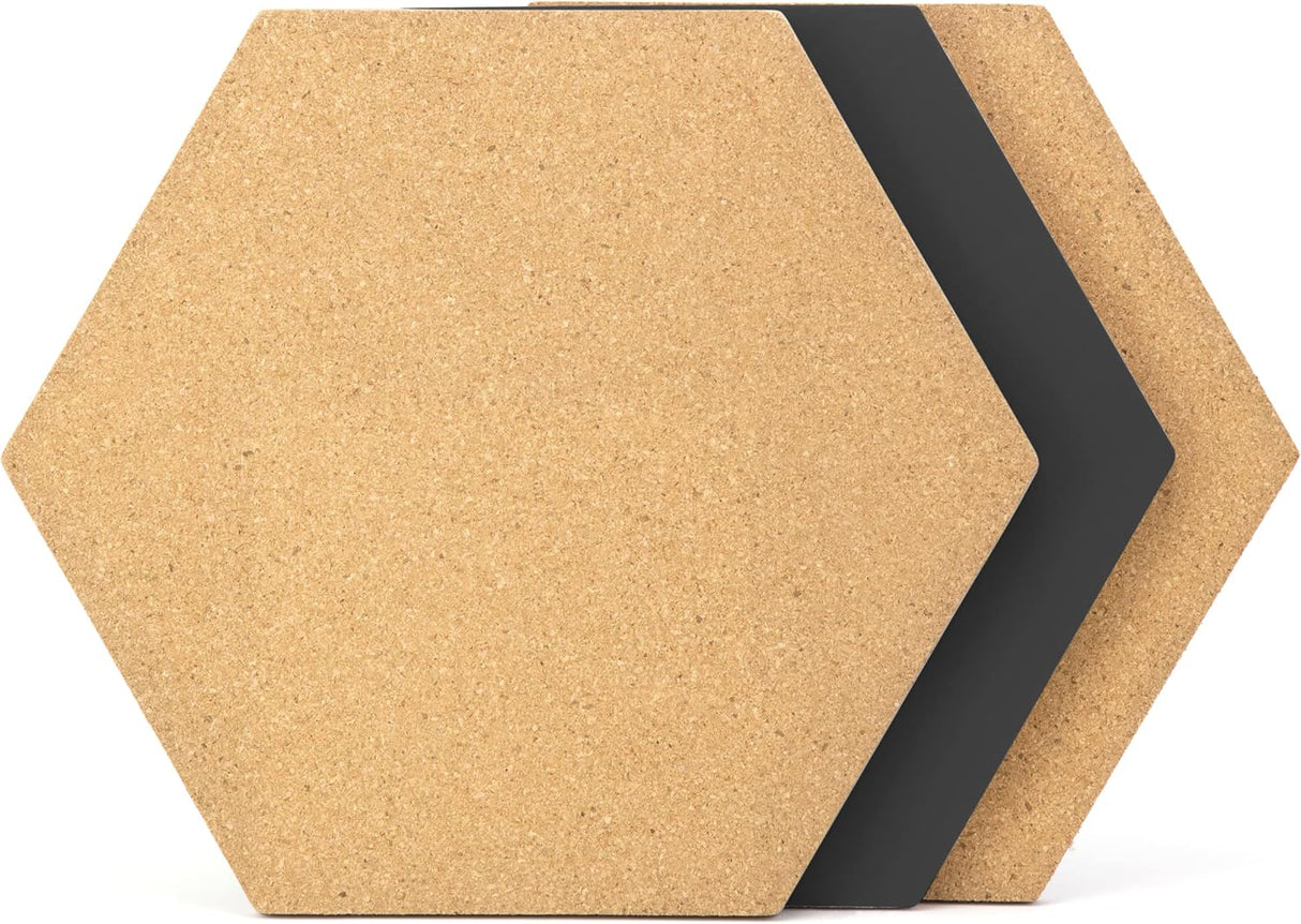 U Brands 3ct Hexagon Tiles: Small Corkboard-812296025274-LR-362752-2-LR eShop