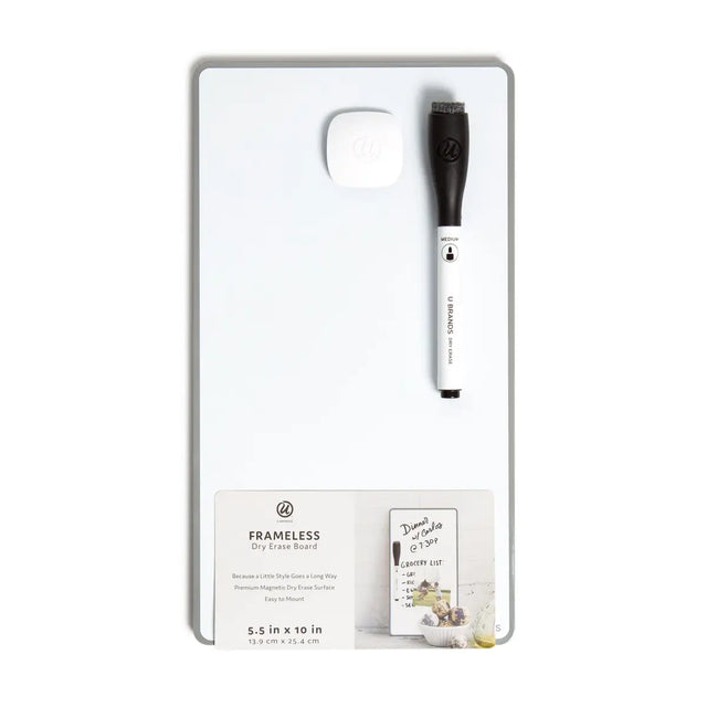 U-Brands 5.5" X 10" Magnetic Dry Erase Board-812296024130-LR-362749-1-LR eShop
