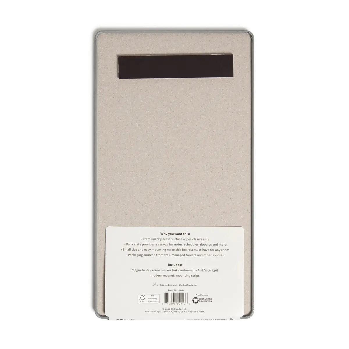 U-Brands 5.5" X 10" Magnetic Dry Erase Board-812296024130-LR-362749-2-LR eShop