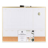 U BRANDS Dry Erase 2-in-1 Magnetic Whiteboard with Gold Frame-843463138824-LR-362761-1-LR eShop