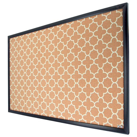 U Brands Fashion Cork Bulletin Board 35 X 23 Black Finish Frame-812296023065-LR-362746-2-LR eShop