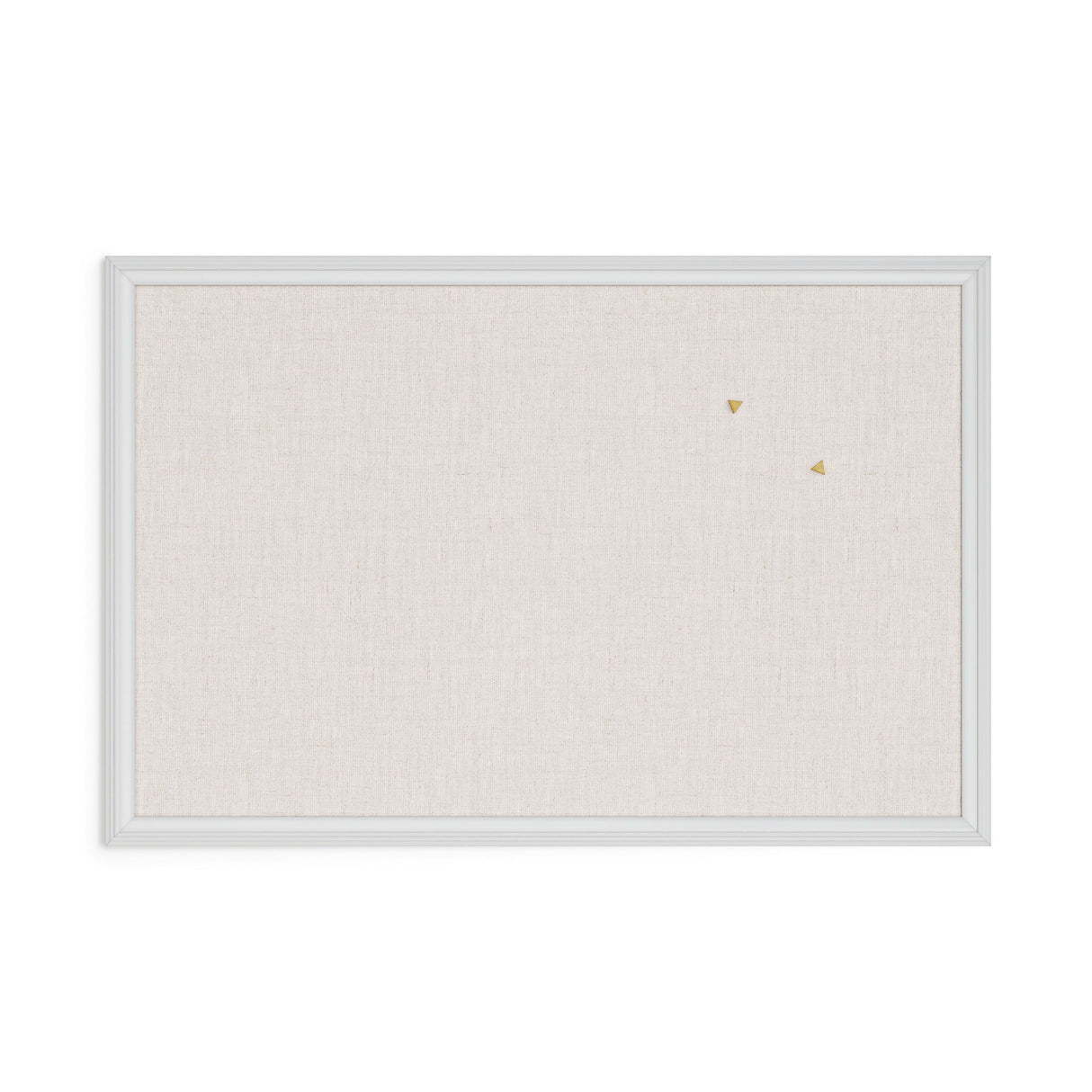 U BRANDS Linen Bulletin Board with White Décor Frame, 30" X 20"-817894020744-LR-362758-1-LR eShop