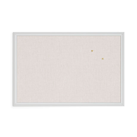 U BRANDS Linen Bulletin Board with White Décor Frame, 30" X 20"-817894020744-LR-362758-1-LR eShop