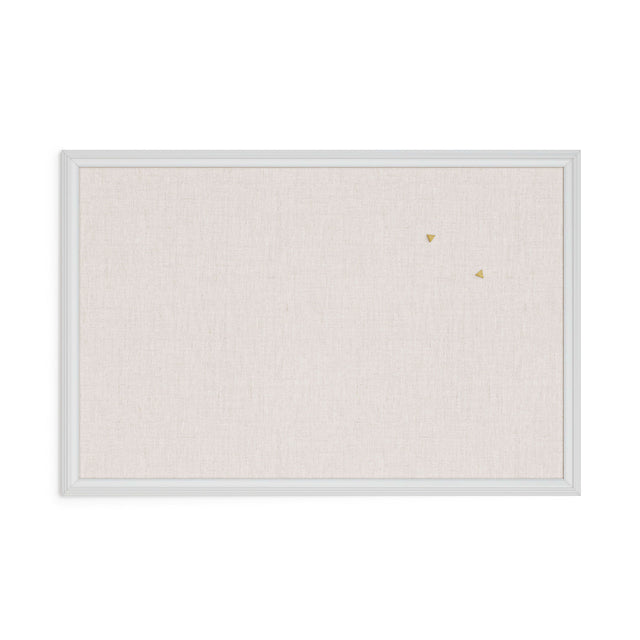 U BRANDS Linen Bulletin Board with White Décor Frame, 30" X 20"-817894020744-LR-362758-1-LR eShop