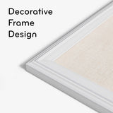 U BRANDS Linen Bulletin Board with White Décor Frame, 30" X 20"-817894020744-LR-362758-2-LR eShop