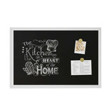 U BRANDS Magnetic Chalkboard with White Decor Frame, 30" x 20"-817894020737-LR-362757-5-LR eShop