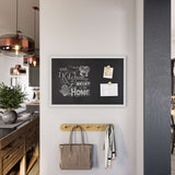 U BRANDS Magnetic Chalkboard with White Decor Frame, 30" x 20"-817894020737-LR-362757-7-LR eShop
