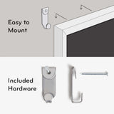 U BRANDS Magnetic Chalkboard with White Decor Frame, 30" x 20"-817894020737-LR-362757-8-LR eShop