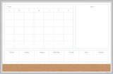 U BRANDS Magnetic Dry Erase 4-in-1 Calendar Board with Silver Aluminum Frame, 36" x 24"-843463138916-LR-362763-1-LR eShop