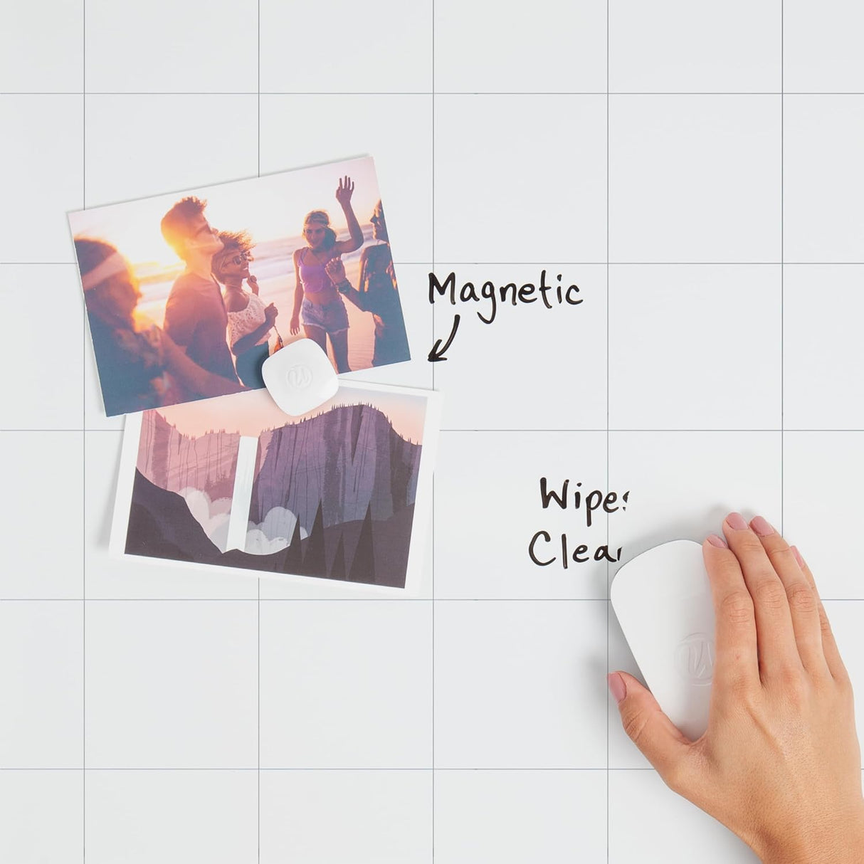 U BRANDS Magnetic Dry Erase 4-in-1 Calendar Board with Silver Aluminum Frame, 36" x 24"-843463138916-LR-362763-3-LR eShop