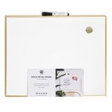 U BRANDS Magnetic Dry-Erase Board with Gold Decor Frame, 16" x 20"-843463155609-LR-362769-1-LR eShop