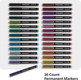 U Brands Malibu Permanent Markers Set, 30 Assorted Bold Colors-843463171784-LR-362773-2-LR eShop