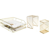U BRANDS Metal Desk Organization Kit - Gold, 3 count-843463139401-LR-362764-3-LR eShop