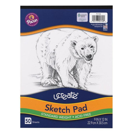 UCreate 50 Sheet Sketch Pad, 9" x 12"-045173047469-LR-132439-1-LR eShop