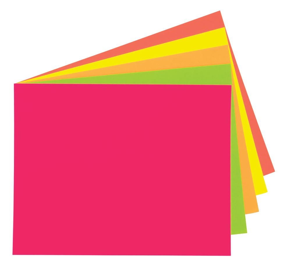 UCreate Poster Board, 5 count - Fluorescent Colors, 11" x 14"-045173054122-LR-186584-2-LR eShop
