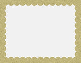UCreate Premium Poster Board, 1 count - Scalloped Gold Glitter Border, 28" x 22"-045173400110-LR-331757-1-LR eShop