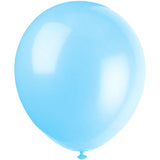 Unique 9" Latex Balloons - Baby Blue, 20 count-011179545377-LR-287301-2-LR eShop