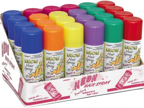 Unique Neon Hairspray Temporary Hair Color- Assorted Neons, 4.5 oz-011179090501-LR-287608-1-LR eShop