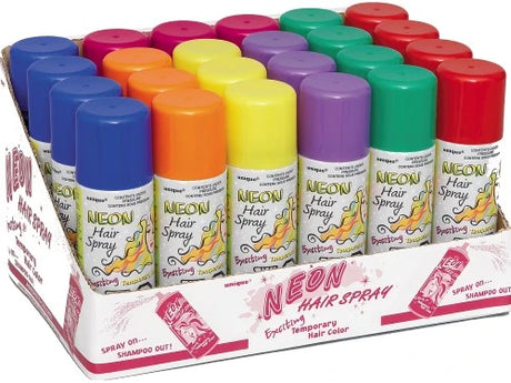 Unique Neon Hairspray Temporary Hair Color- Assorted Neons, 4.5 oz-011179090501-LR-287608-1-LR eShop