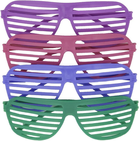 Unique Neon Shutter Shades - Assorted, 4 count-011179847433-LR-333391-2-LR eShop