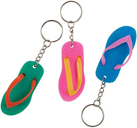 Unique Party Favors Flip Flop Keychains, 6 count-011179847686-LR-327728-2-LR eShop