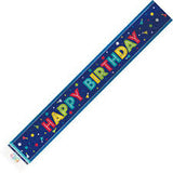 Unique Party! Peppy Collection Foil Happy Birthday Banner, 12 ft-011179747382-LR-359584-3-LR eShop