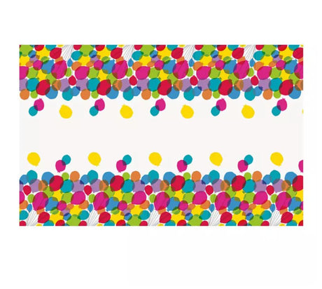 Unique Patterned Rectangular Plastic Table Cover, 54" x 84" - Balloons & Rainbow-011179731237-LR-359581-2-LR eShop