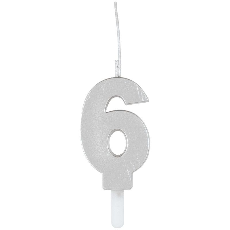 Unique Silver Sparkler Birthday Candles - Number 6-011179926565-LR-359591-1-LR eShop